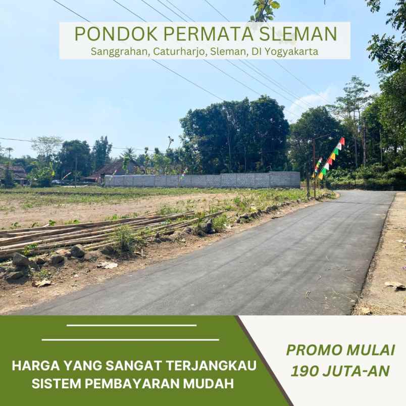 tanah pekarangan 190 juta an di dekat rsud sleman