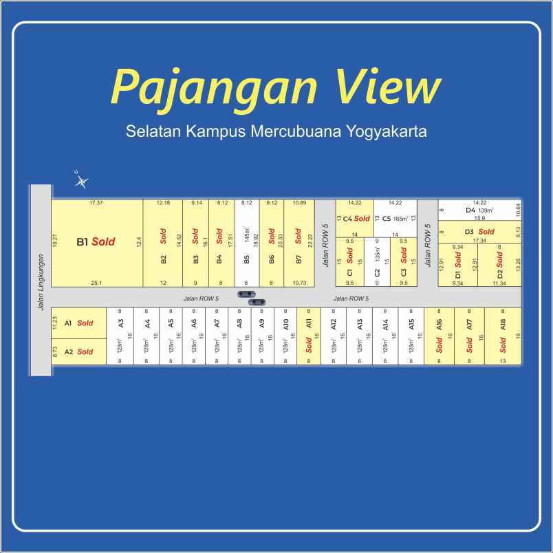 tanah perumahan dekat mercu buana shm p