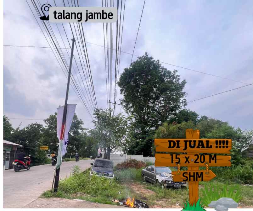 tanah pinggir jalan siap bangun