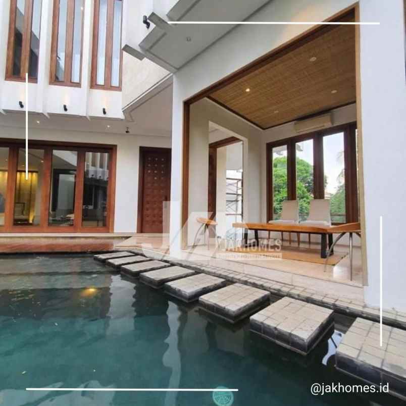 tropical modern house pondok indah