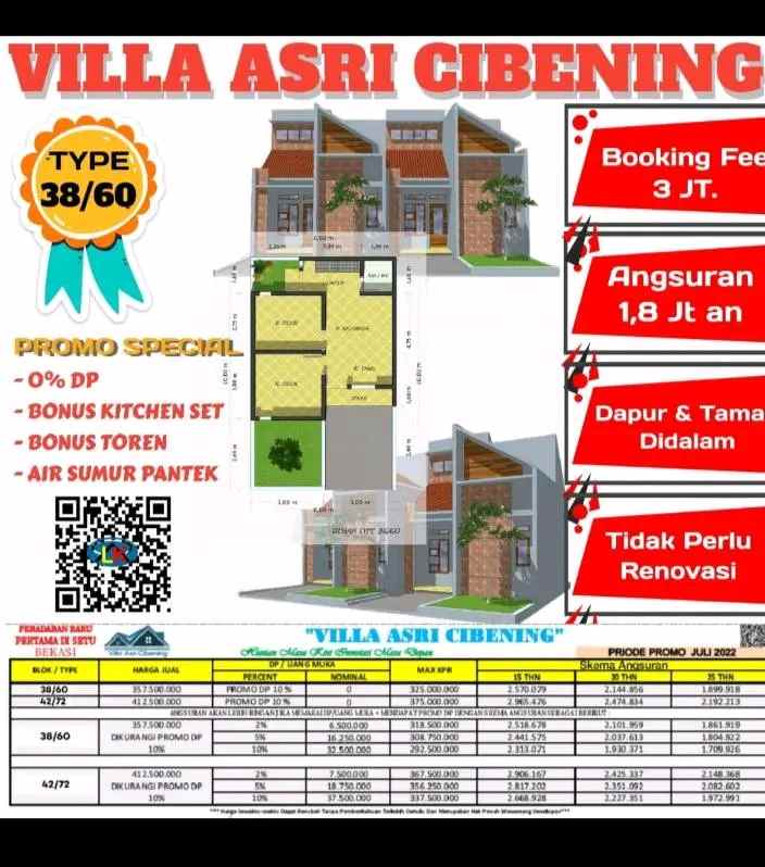 villa asri cibening rumah bebas banjir