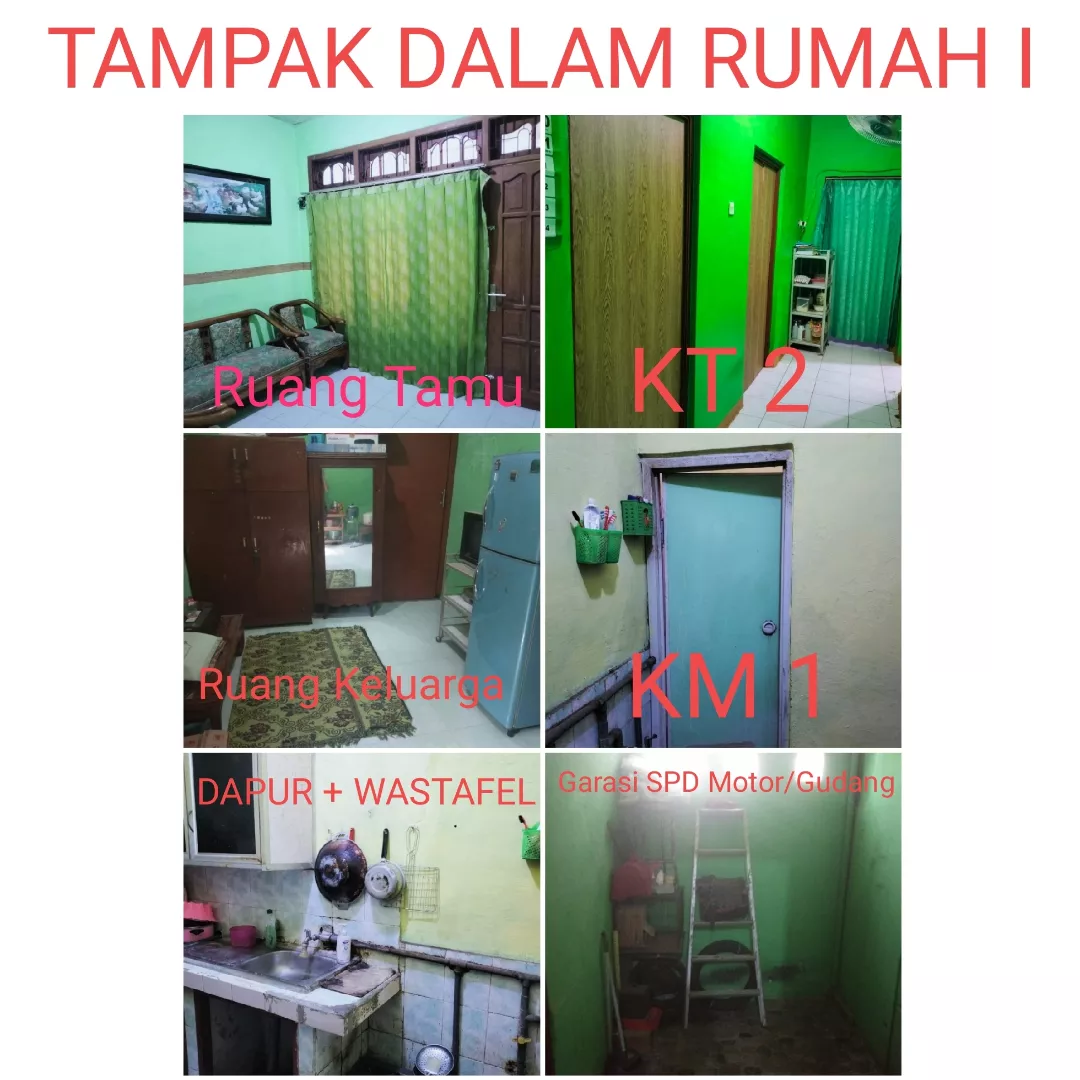 2 rumah jejer 1 lahan siap huni