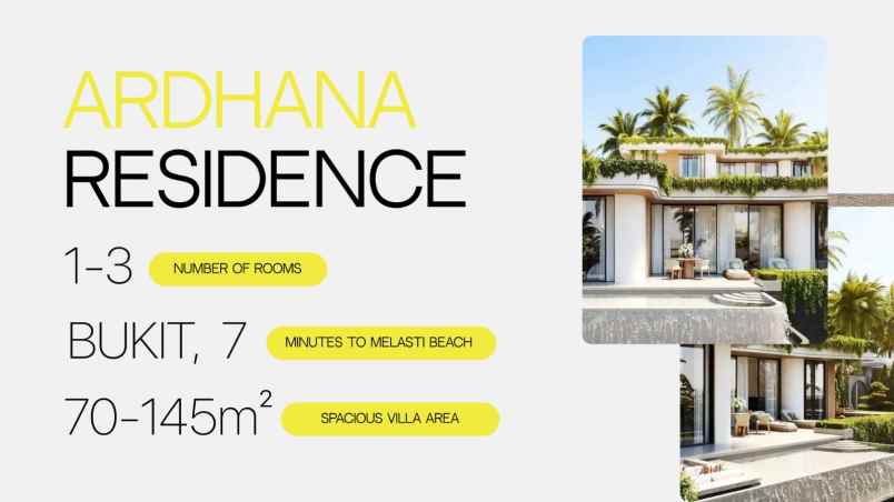 ardhana residence bukit ungasan bali