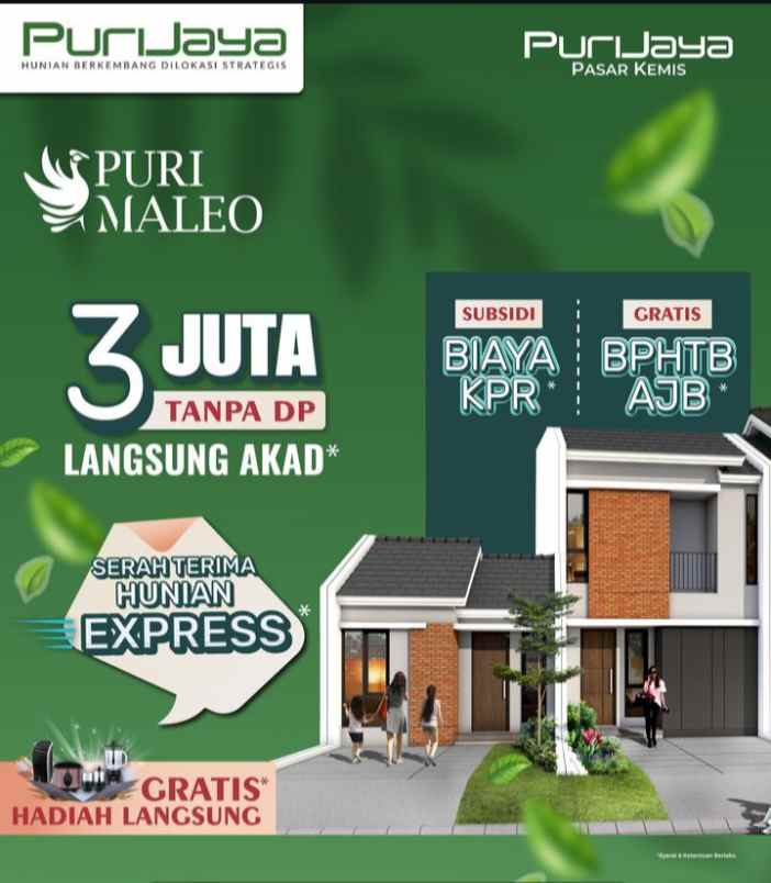 cluster maleo puri jaya free dp booking 3juta