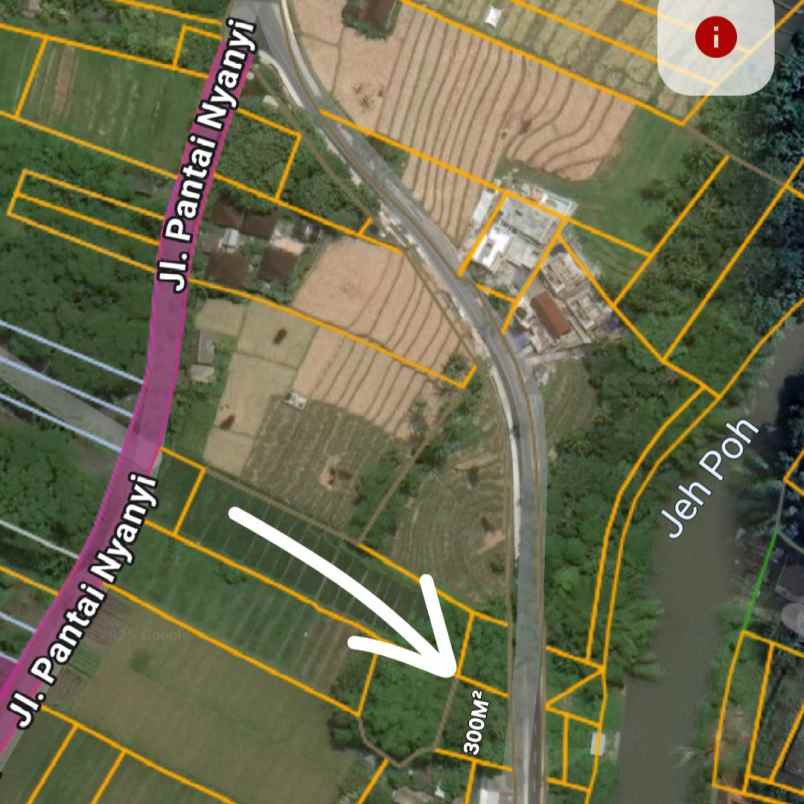 dijual 3 are jl pantai nyanyi beraban kediri tabanan