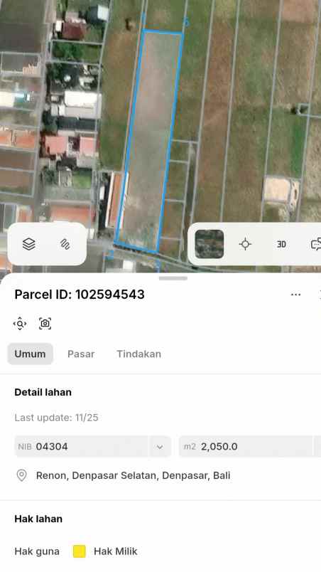 dijual 30 5 are jl tukad balian gg nuri renon denpasar