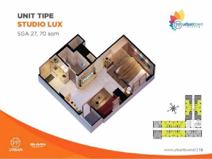 dijual apartemen apartement urbantown