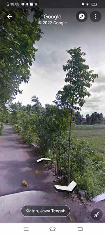 dijual cepat tanah di brajan klaten jawa tengah