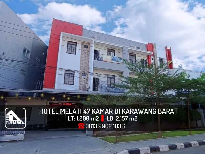 dijual hotel karawang barat jawa barat