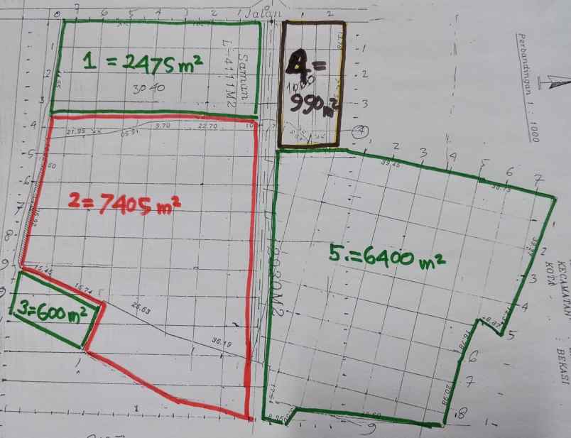 dijual lahan workshop di pangkalan 4 narogong