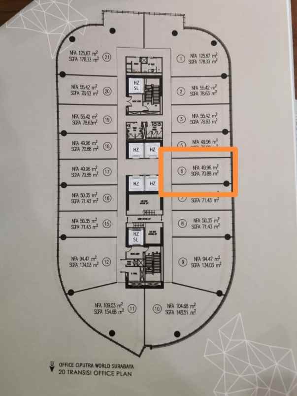 dijual ruko gudang kantor ciputra world office tower