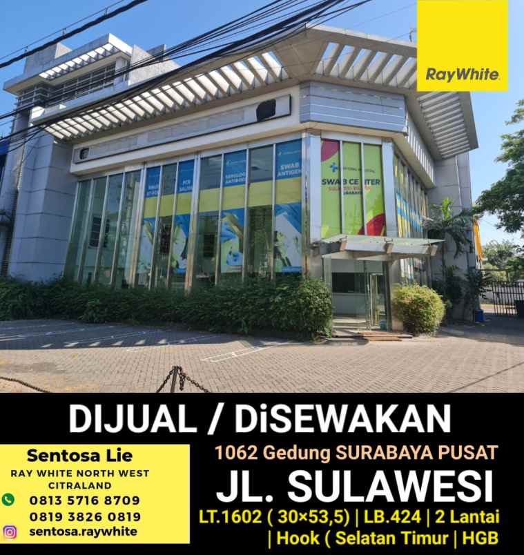 dijual ruko gudang kantor jalan sulawesi