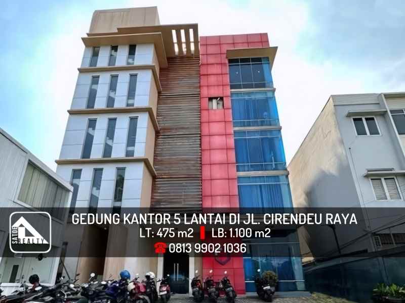 dijual ruko gudang kantor jl cirendeu raya tangerang