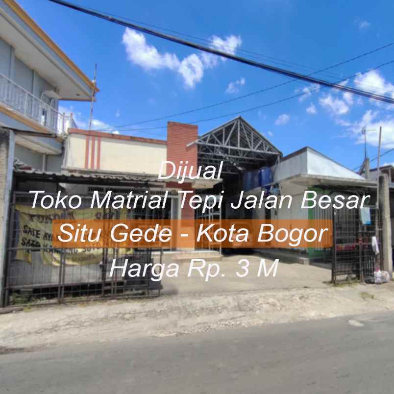 dijual ruko gudang kantor kel situ gede kec bogor