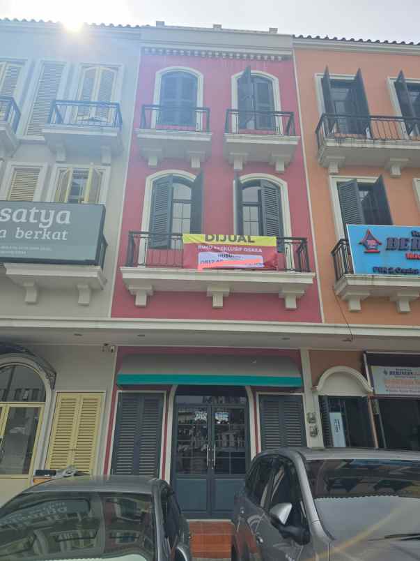 dijual ruko gudang kantor rukan osaka pik2