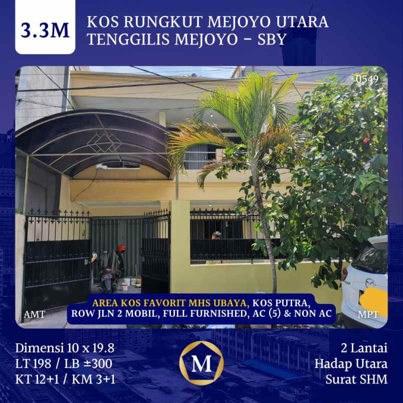 dijual ruko gudang kantor rungkut mapan surabaya