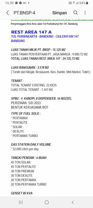 dijual ruko gudang kantor tol purbaleunyi km 147