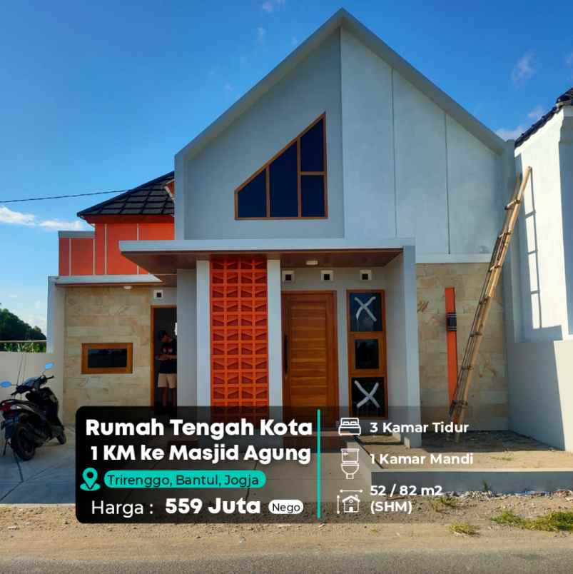 dijual rumah 1 km ke masjid agung bantul