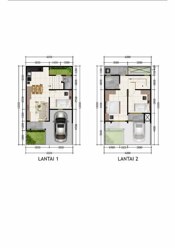 dijual rumah 2 lantai di radar auri cimanggis depok