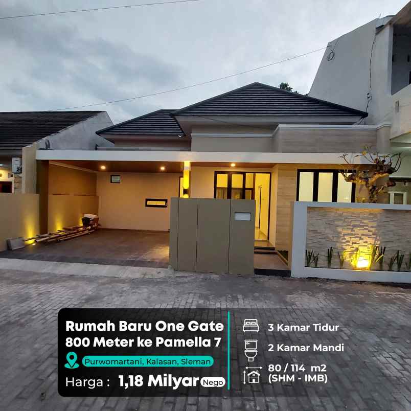 dijual rumah 800 meter pamella 7