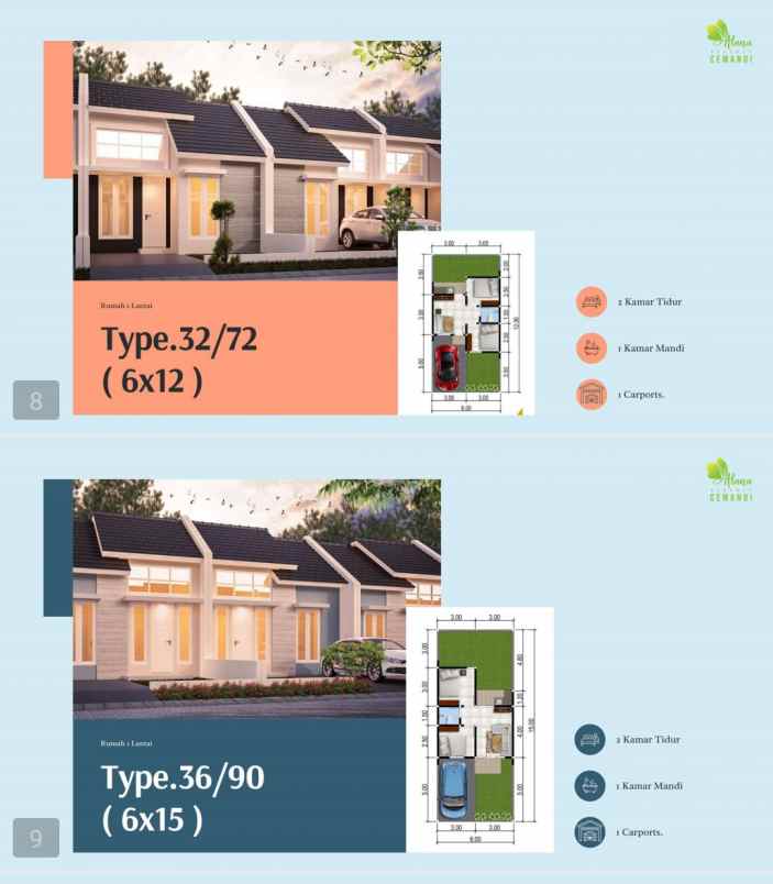 dijual rumah alana cemandi