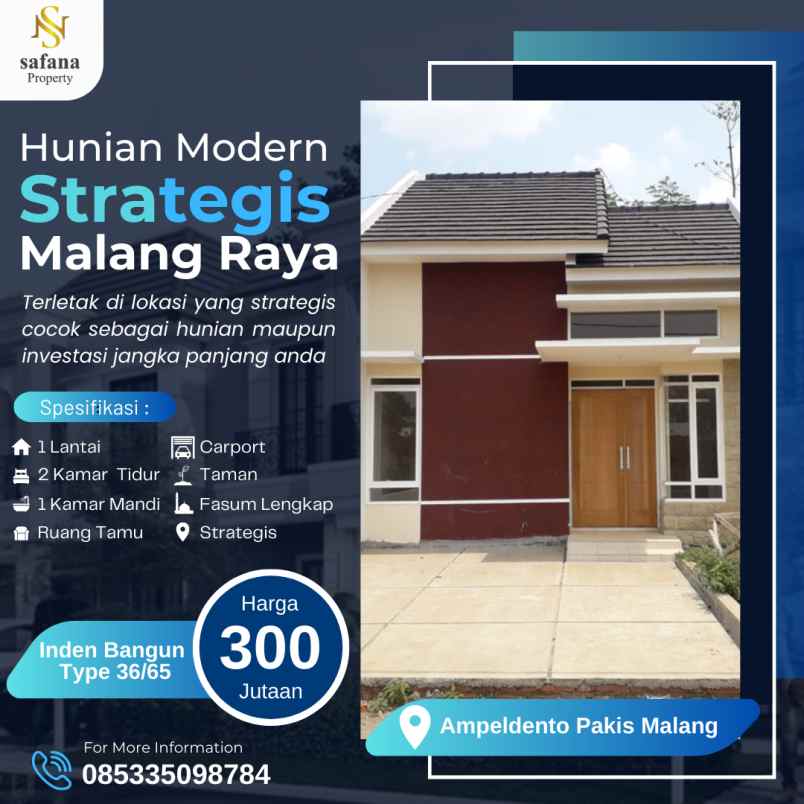 dijual rumah ampeldento pakis malang