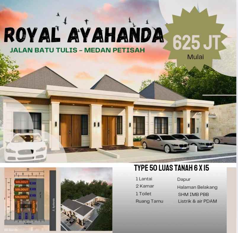 dijual rumah ayahanda medan