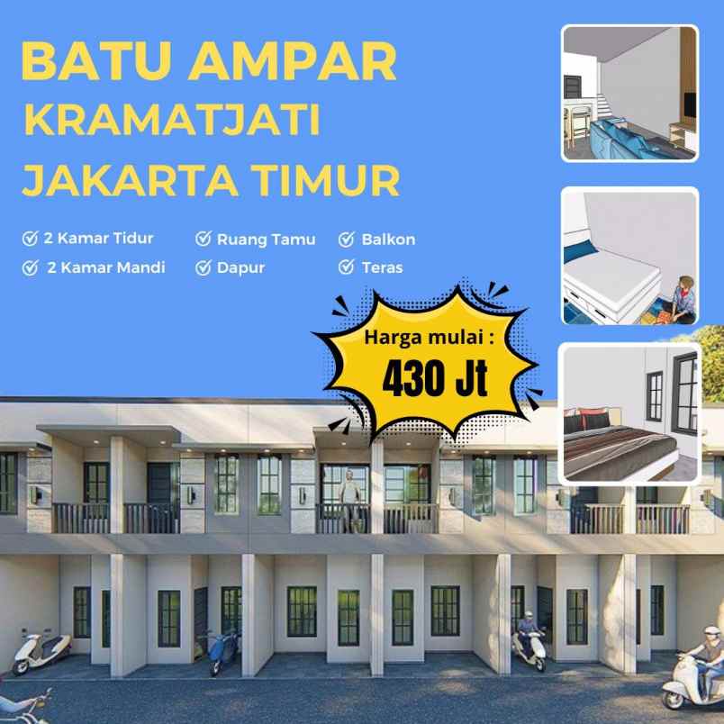 dijual rumah batu ampar