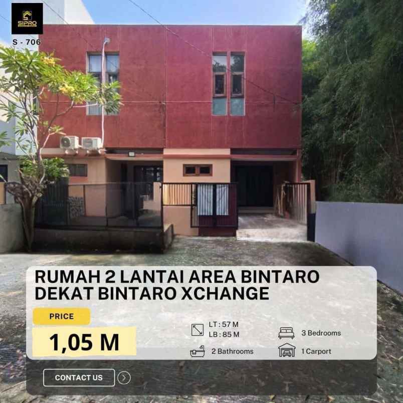 dijual rumah bintaro pondok aren