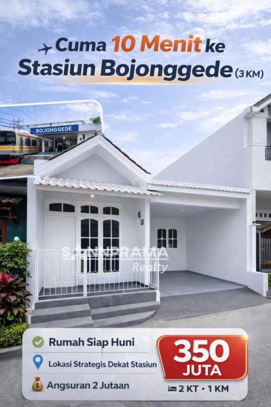 dijual rumah bojonggede