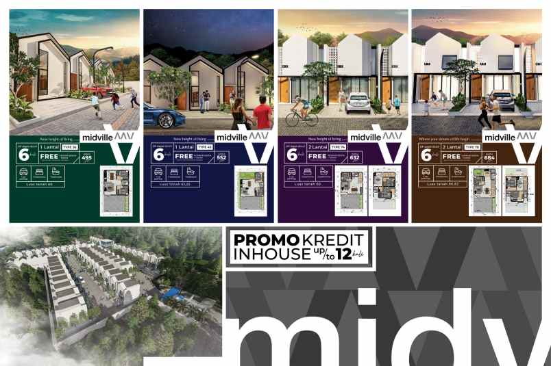 dijual rumah cantik 2 lantai dekat kampus ub malang