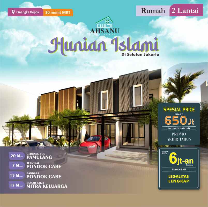 dijual rumah cinangka sawangan depok