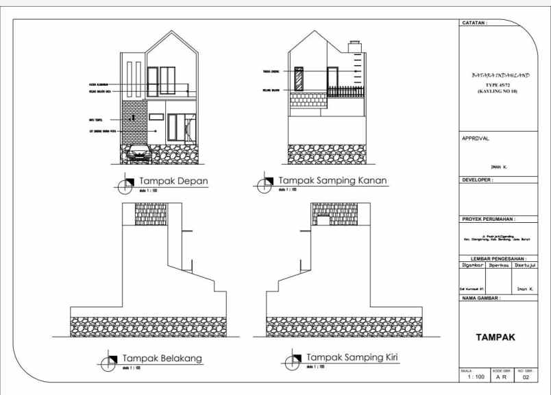 dijual rumah cluster batara land