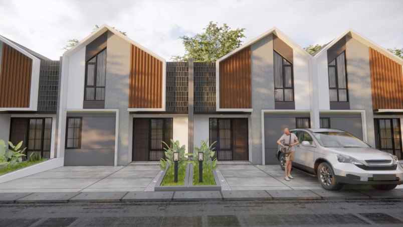 dijual rumah cluster mezazine di pondok cabe