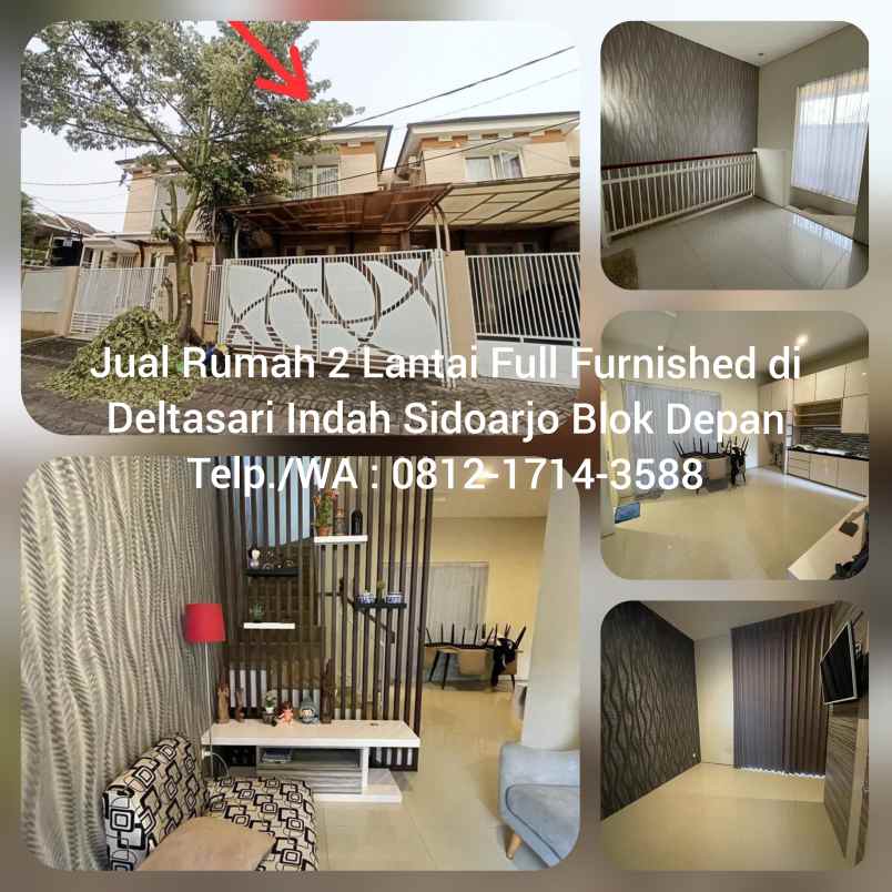 dijual rumah deltasari indah blok depan