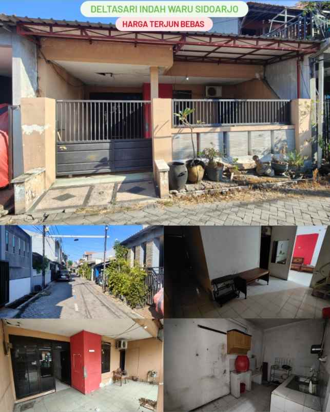 dijual rumah deltasari indah waru