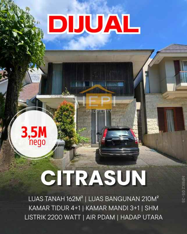 dijual rumah di citrasun garden bukitsari semarang