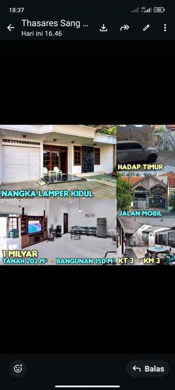 dijual rumah di nangka lamper semarang