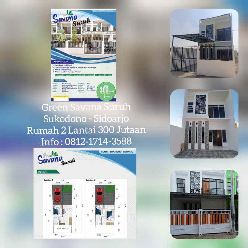 dijual rumah green savana suruh sukodono