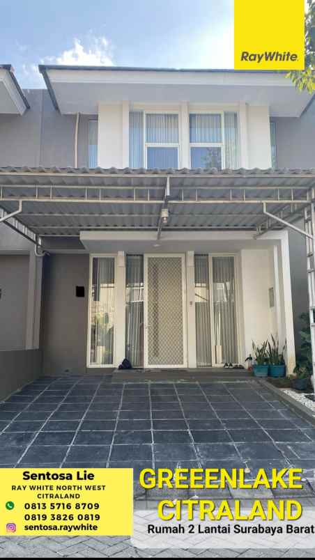 dijual rumah greenlake citraland