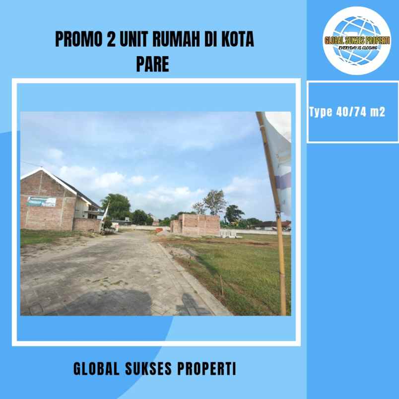 dijual rumah gsa land pare