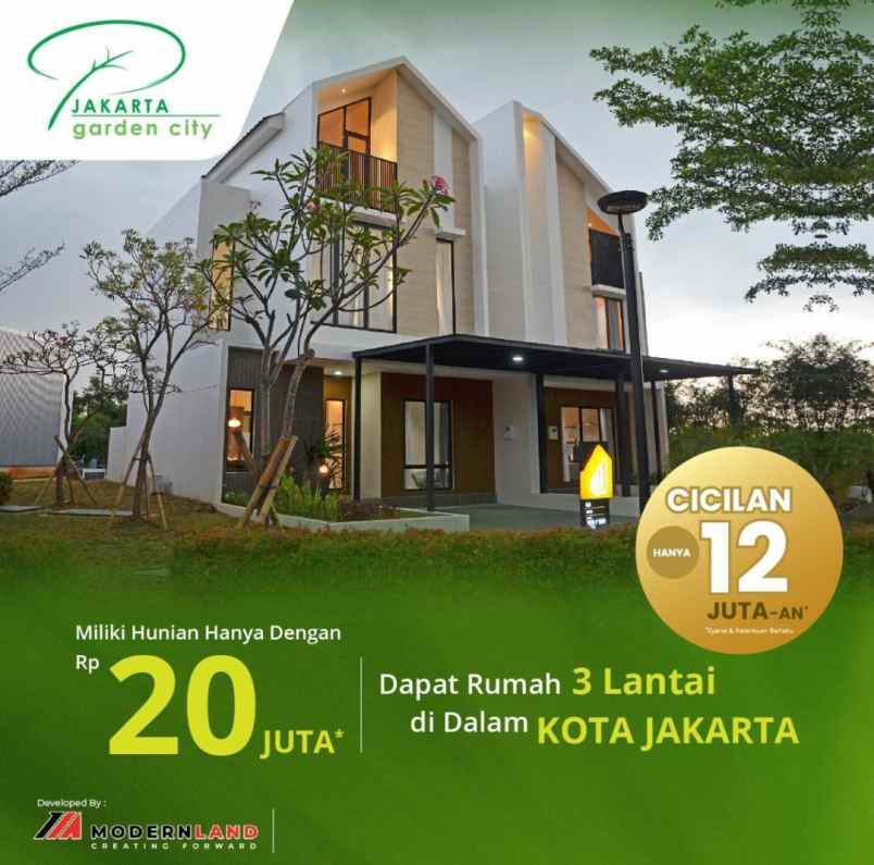 dijual rumah jakarta garden city jgc