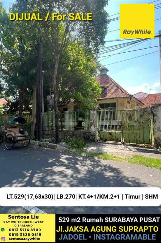 dijual rumah jaksa agung suprapto