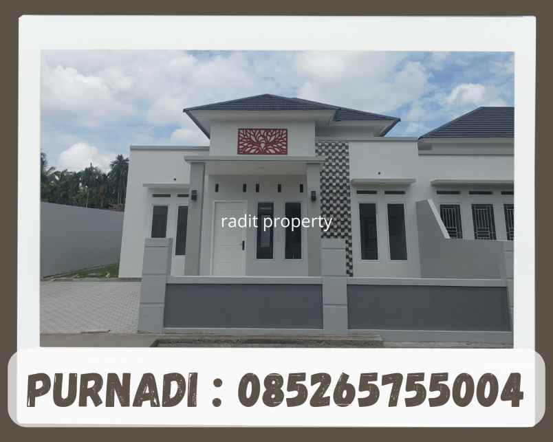 dijual rumah jalan bukit barisan