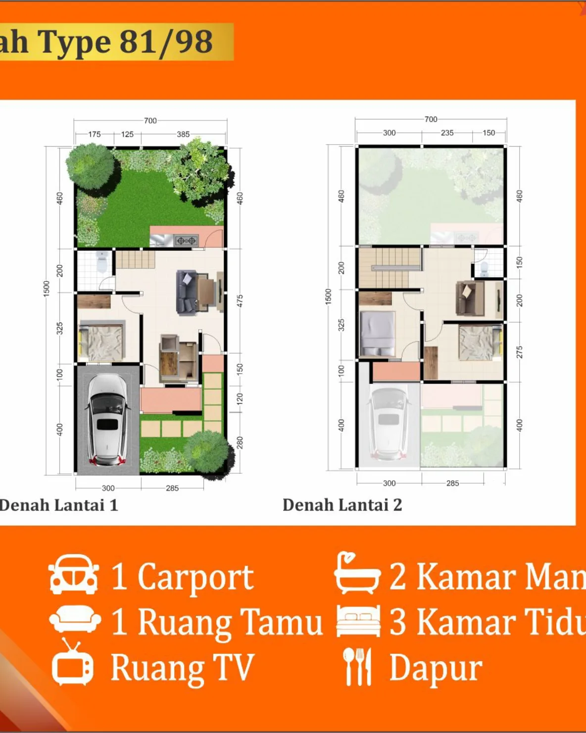 dijual rumah jalan doplang sedap malam