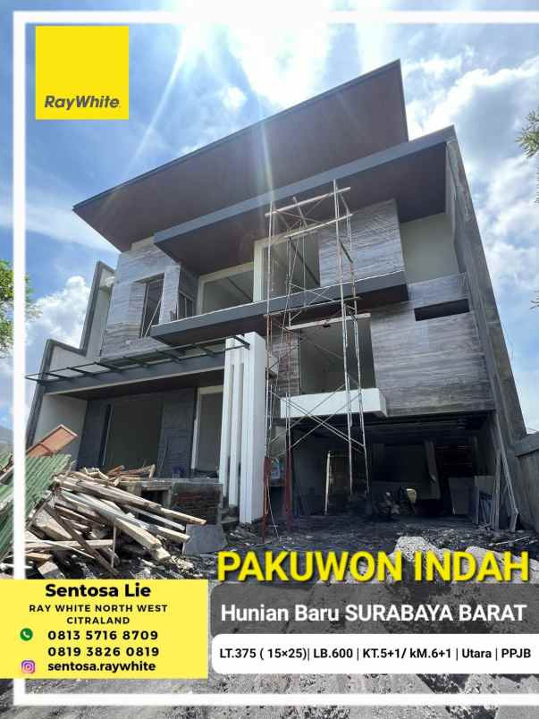 dijual rumah jalan pakuwon indah