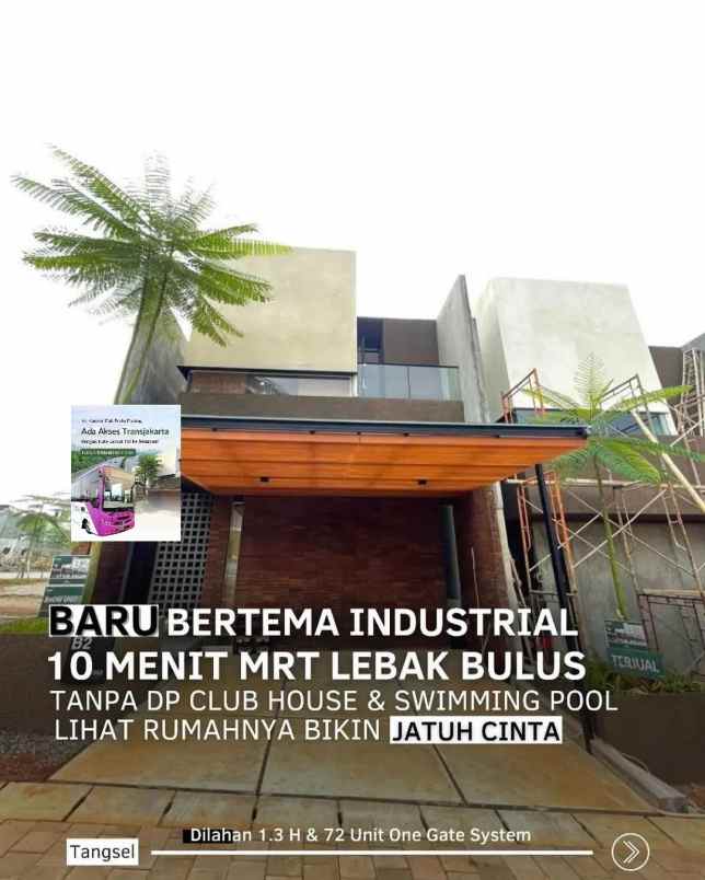 dijual rumah jalan raya pondok cabe golf