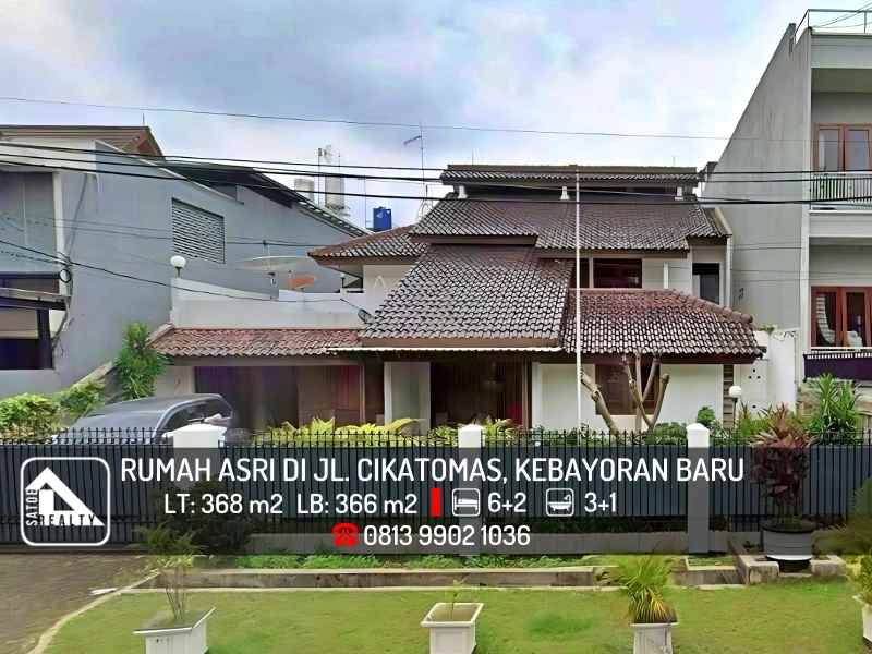 dijual rumah jl cikatomas kebayoran