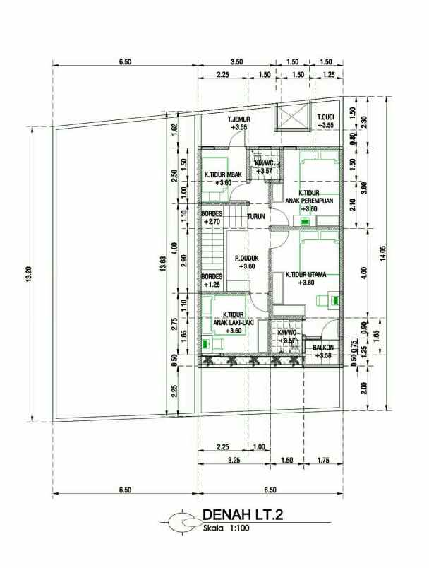 dijual rumah jl cipinang timur