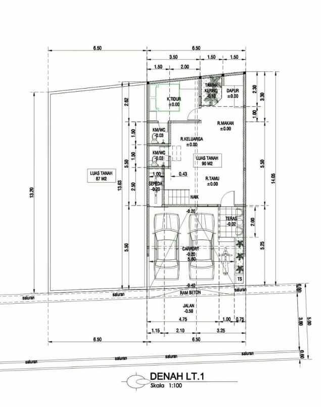 dijual rumah jl cipinang timur